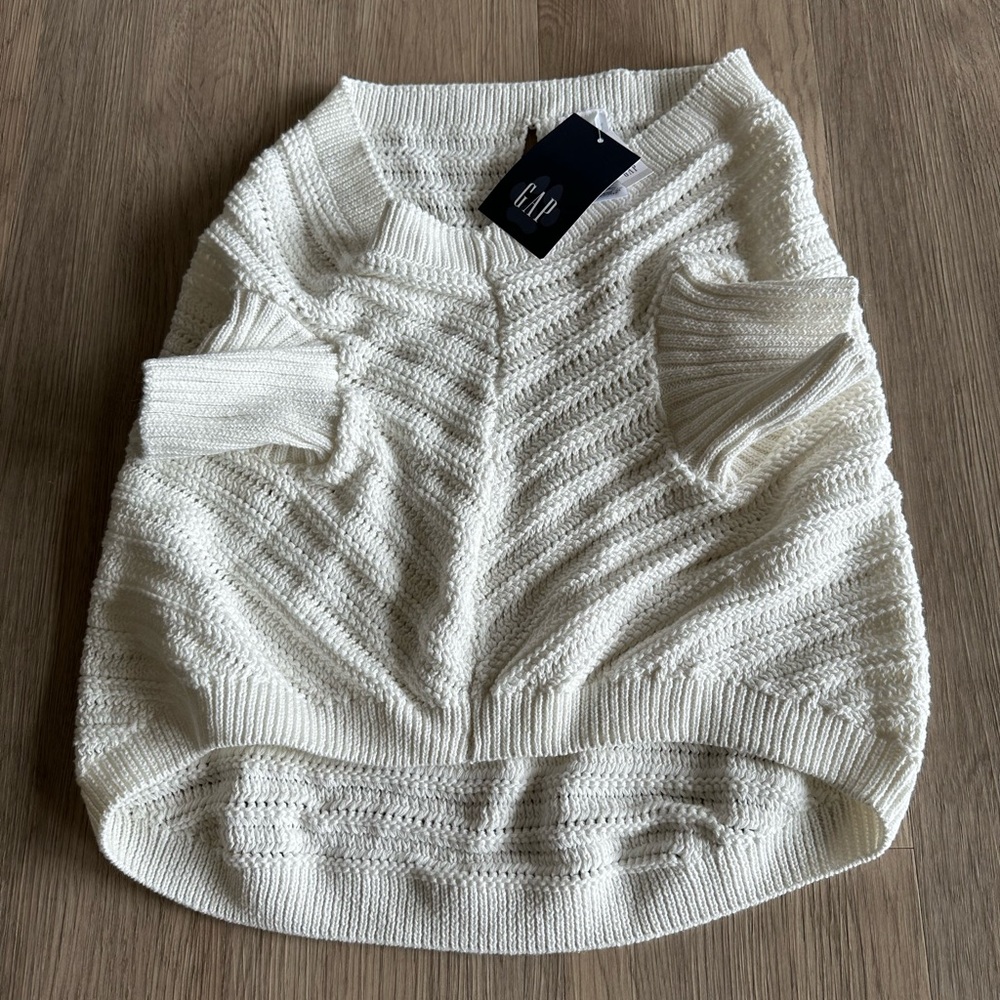 GAP Cream Crew Neck Sweater for dogs